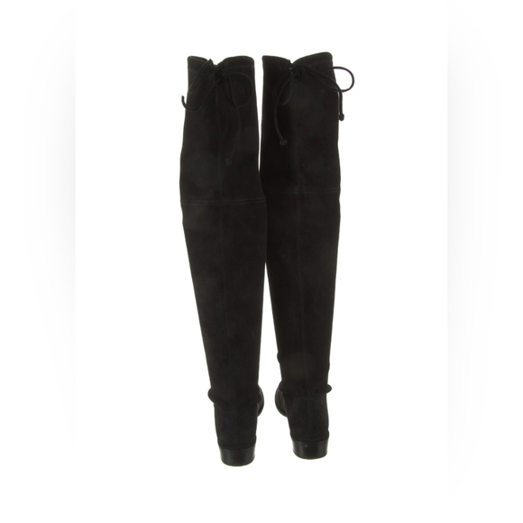 Stuart Weitzman Lowland Over the Knee OTK boots black suede size 7 EUC - Picture 7 of 9
